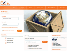 Tablet Screenshot of excelaircargo.com